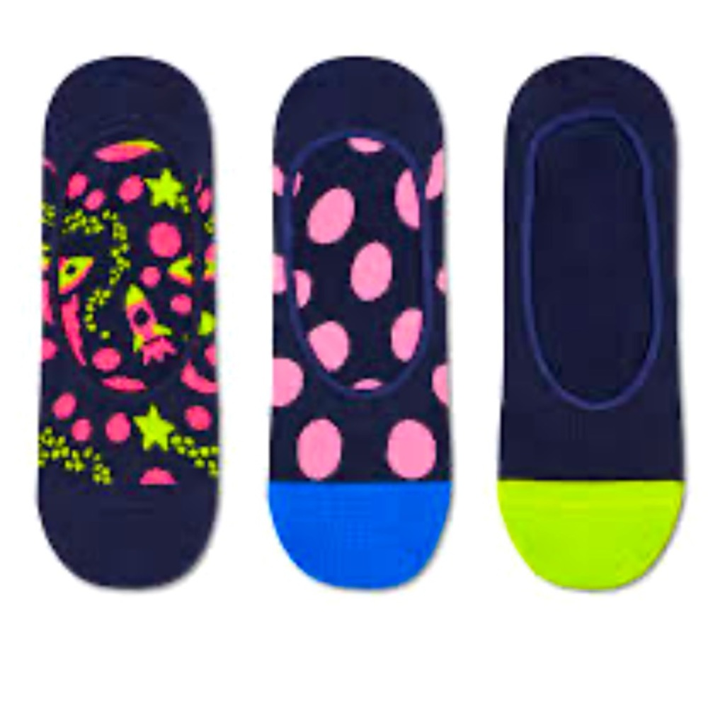 3-Pack Happy Socks Into Space Liner Sock